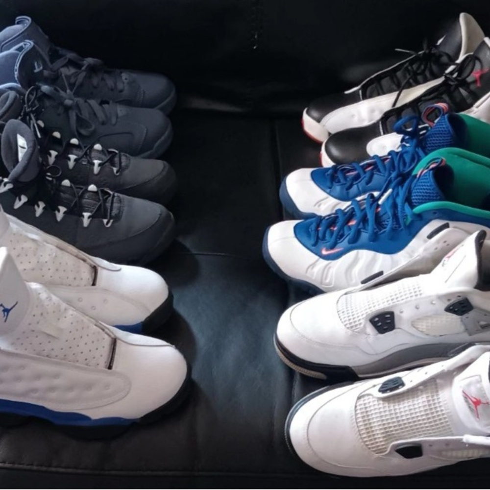 Jordan Sneakers Collection - Black, White, Blue